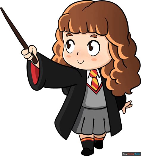 hermione granger dessin|Hermione Granger Drawing: Easy, Cartoon, Outline